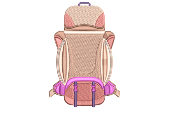Adorable School Bag Embroidery for Holiday Gifts