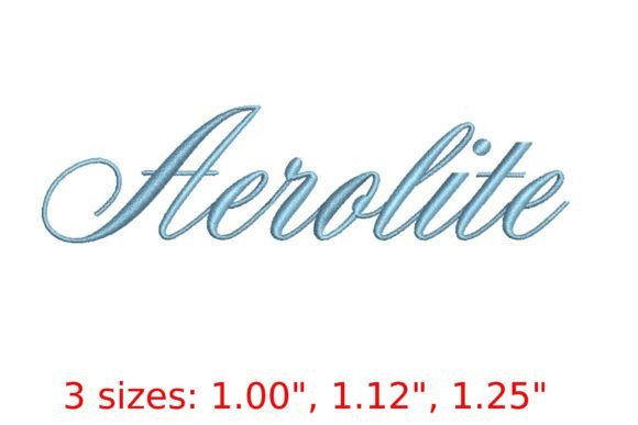 Aerolite Embroidery Font: A Stylish Script for Your Projects