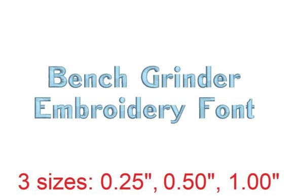 Bench Grinder Embroidery Font: A Seasonal Essential