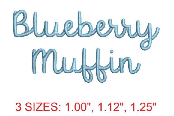 Blueberry Muffin Embroidery Font: A Sweet Addition