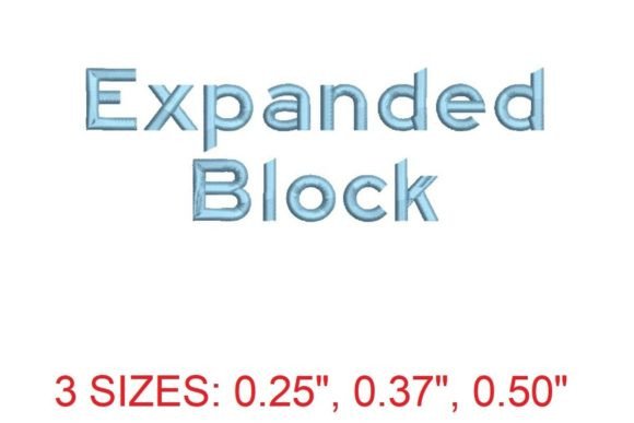 Bold and Modern: Expanded Block Font