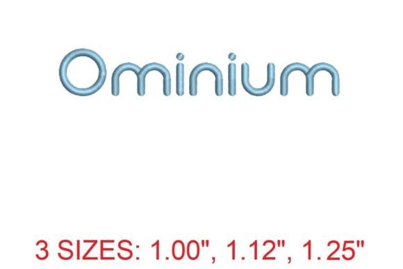 Captivating Ominium Embroidery Font for Elegant Projects