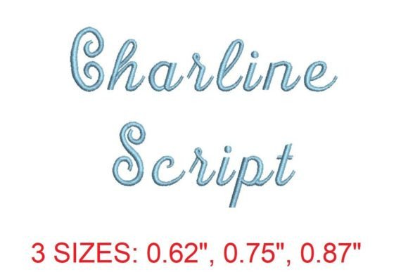 Charline Script Font: A Versatile Embroidery Choice