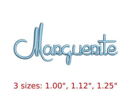 Charming Marguerita Embroidery Font for Seasonal Use