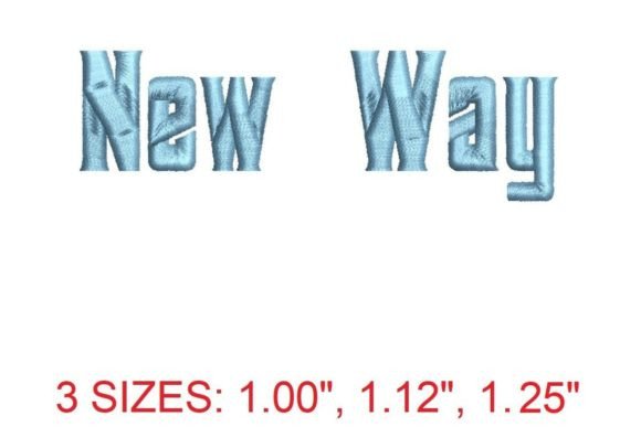 Discover the Versatile New Way Embroidery Font