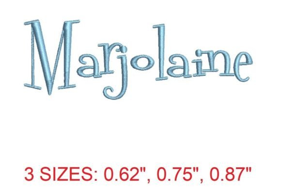 Elevate Apparel with Marjolaine Embroidery Font