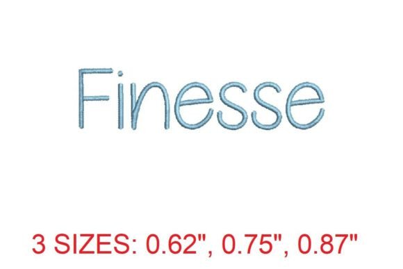 Finesse Embroidery Font: A Stylish Addition