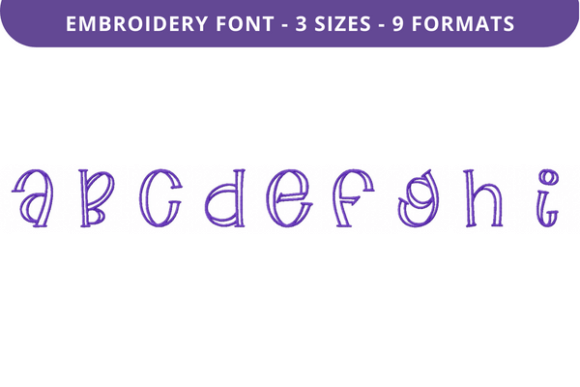Flat Alfredo Font a to I: A Stylish Embroidery Choice