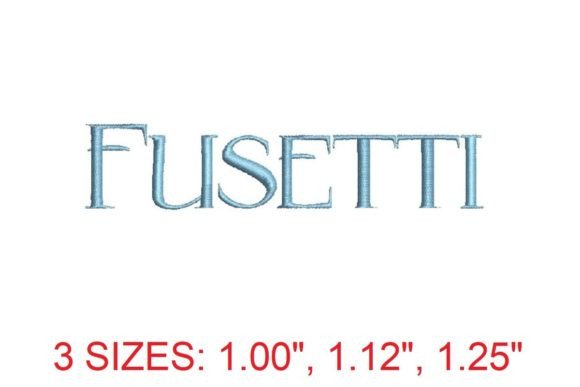 Fusetti Embroidery Font: A Touch of Sophistication