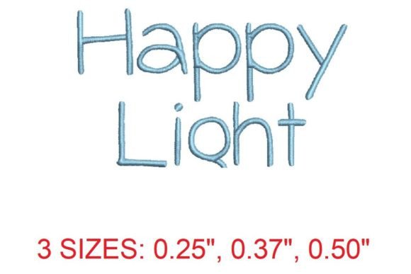 Happy Light Embroidery Font: A Joyful Touch