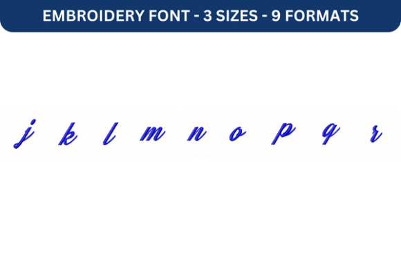 Jasmine and Green Tea Font J to R: A Stylish Embroidery Choice