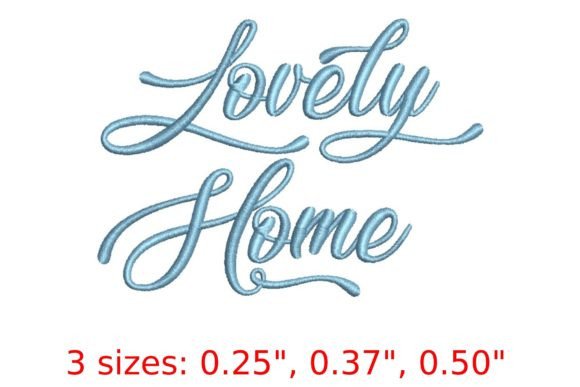 Lovely Home Embroidery Font: A Cozy Script