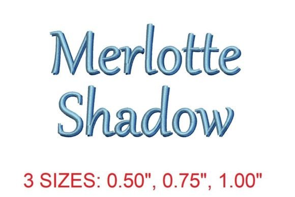 Merlotte Shadow Embroidery Font: A Mystical Touch