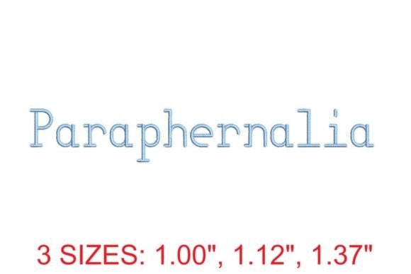 Paraphernalia Embroidery Font: A Creative Essential