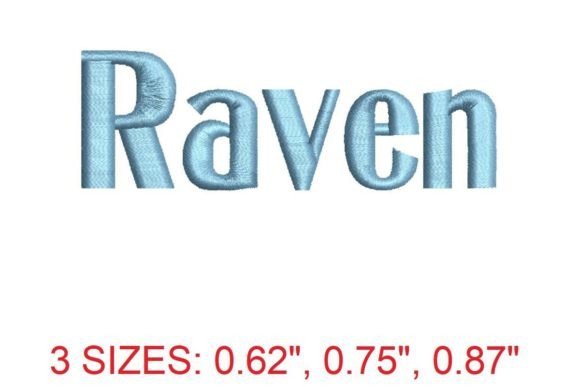 Raven Font: A Darkly Elegant Embroidery Choice