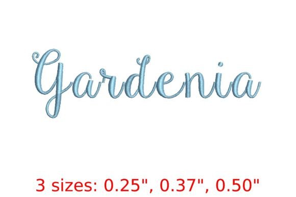 Review of Gardenia Embroidery Font