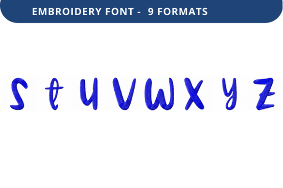 Smooth Slushie Font: A Stylish Embroidery Choice