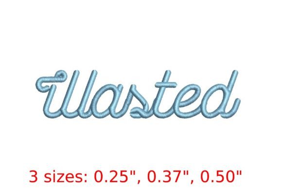 Wasted Embroidery Font: A Bold, Expressive Choice