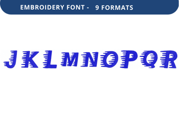 Winter Sprinter Font J to R: A Charming Embroidery Choice